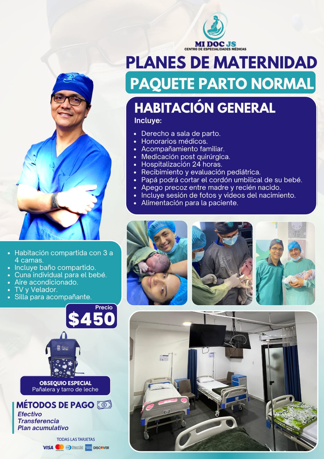 Paquete Parto Normal-Sala General